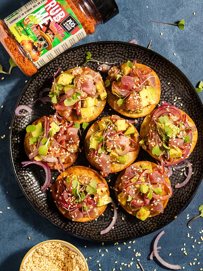 Thunfisch-Ceviche-Tostadas