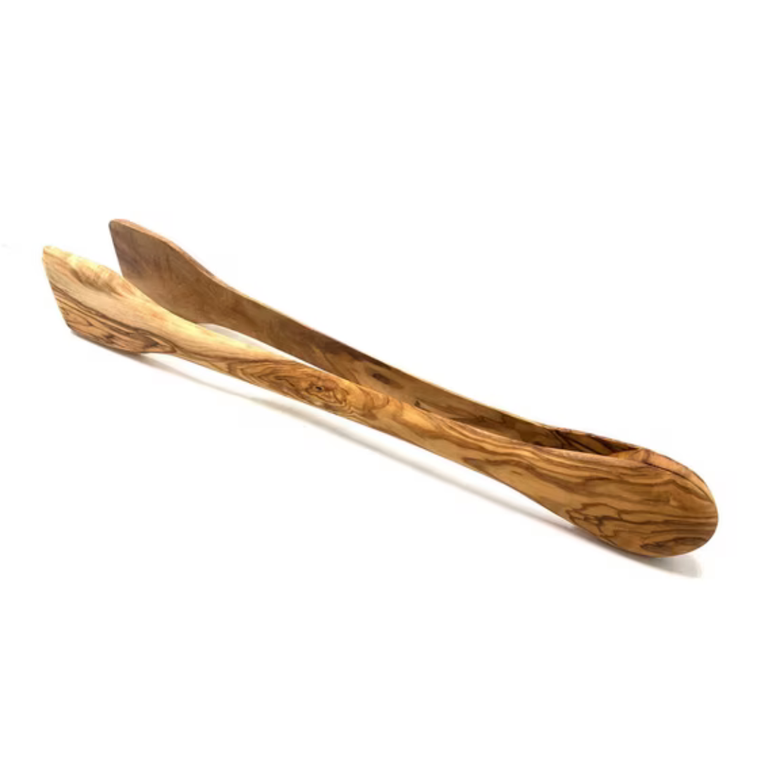 Grillzange aus Olivenholz 36 cm
