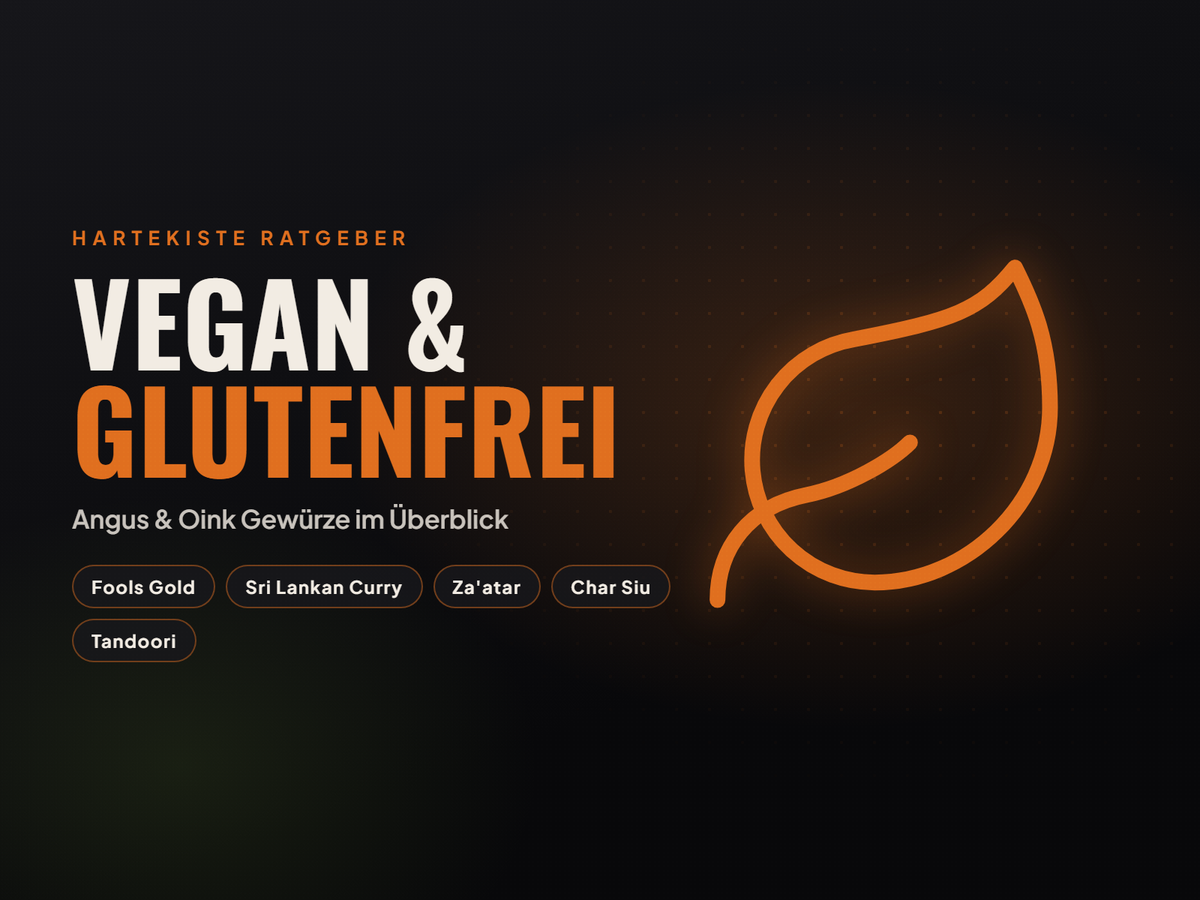 Vegane und glutenfreie Angus & Oink Gewürze im Überblick