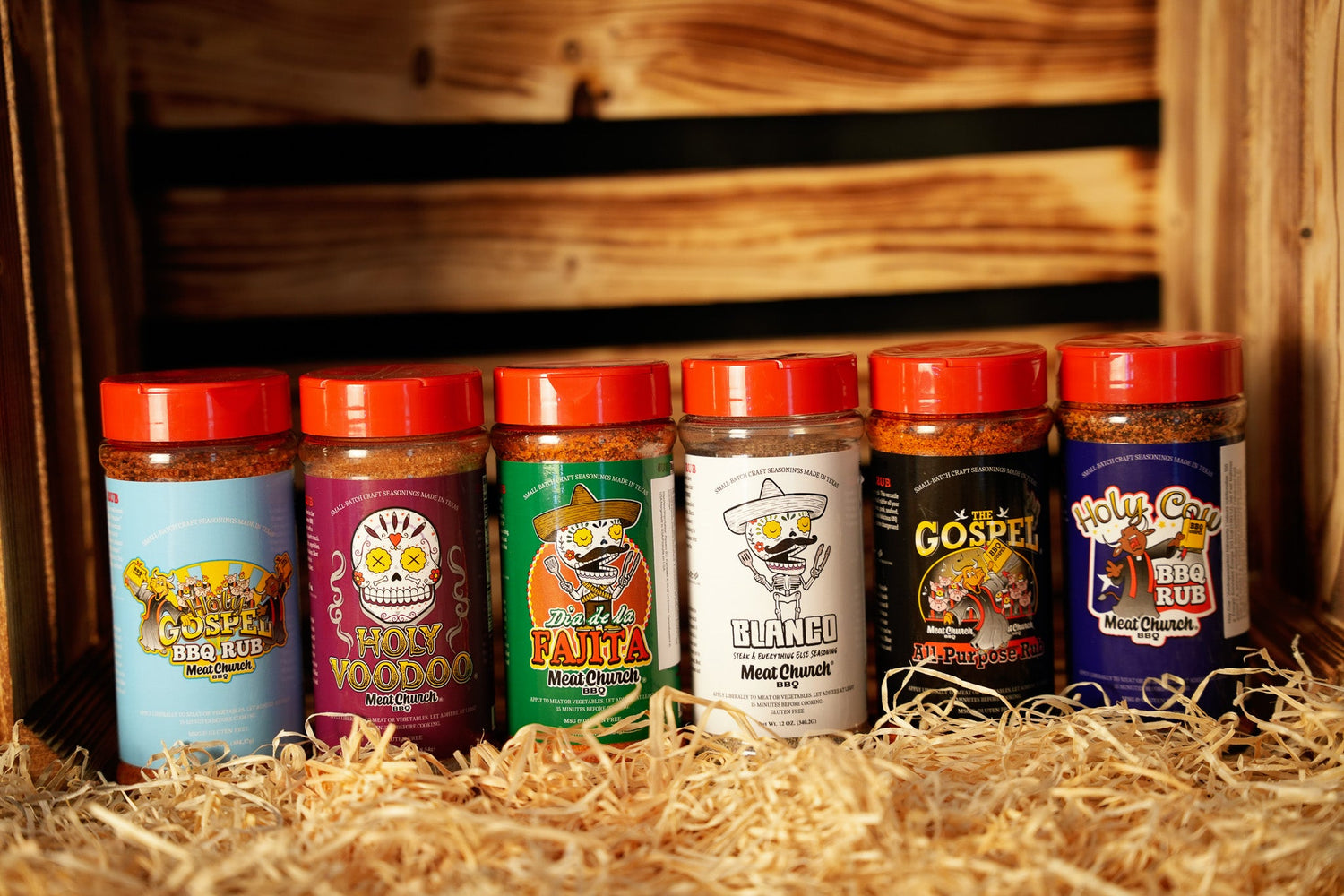 The Holy Kist – Meat Church Geschenkkiste mit 6 wettkampferprobten Rubs aus Texas