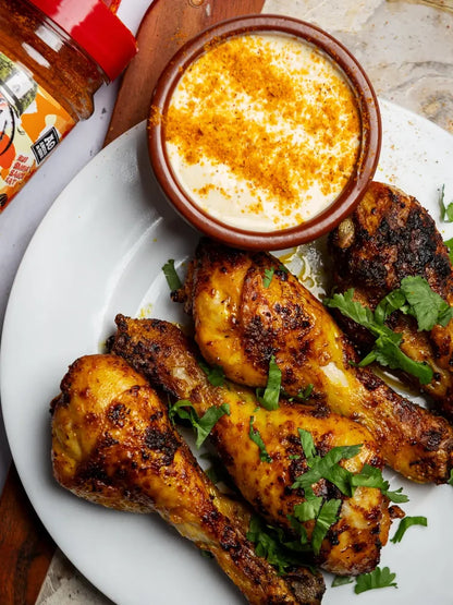 Air Fryer Buffalo Chicken mit Angus & Oink Buffalo Soldier