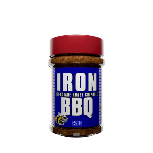 Angus & Oink Iron BBQ süß-fruchtiger Rub 220 g Verpackung