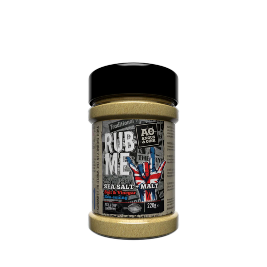 Angus & Oink Sea Salt + Malt Salt & Vinegar Gewürz 220 g Verpackung