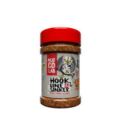 Angus & Oink Hook Line & Sinker – Süß-rauchiger Ahorn-Rub für Fisch (210 g)