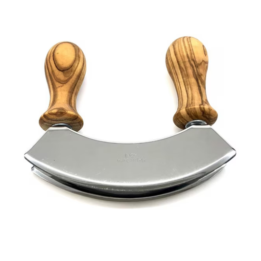 Wiegemesser aus Olivenholz 14 cm