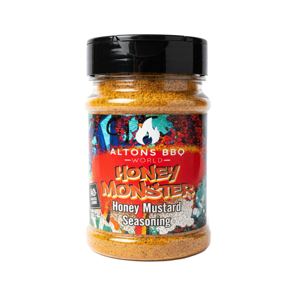 Angus & Oink Honey Monster Honig-Senf-BBQ-Rub 210 g Verpackung