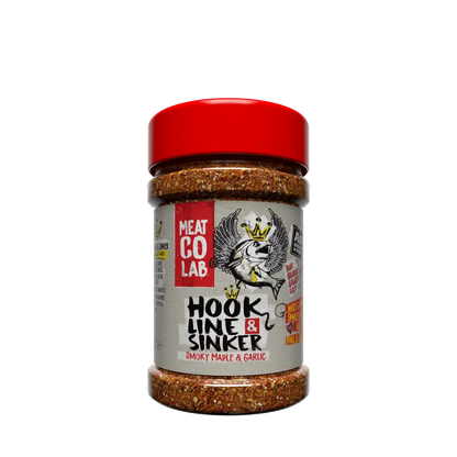 Angus & Oink Hook Line & Sinker Ahorn-Rub 210 g Verpackung