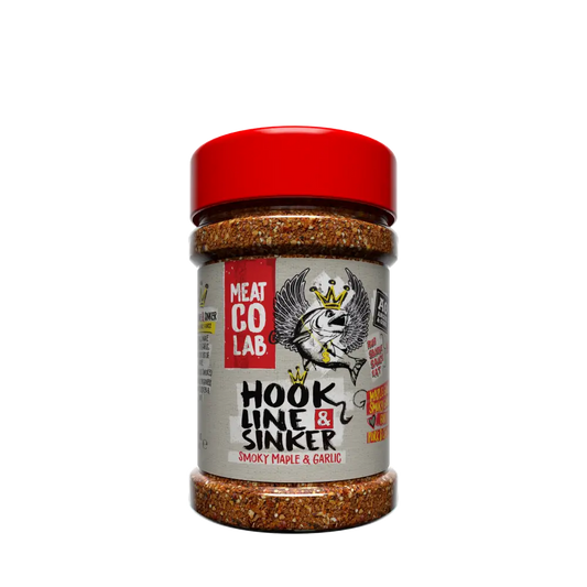 Angus & Oink Hook Line & Sinker Ahorn-Rub 210 g Verpackung