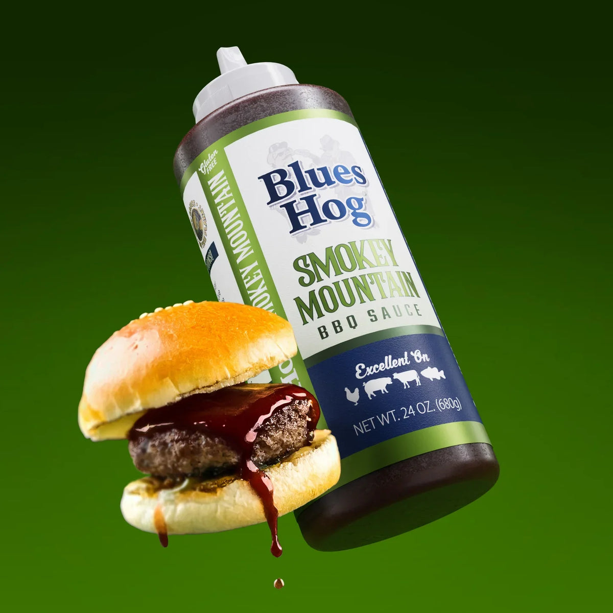 Blues Hog Smokey Mountain BBQ-Sauce – süß & rauchig (680 g)