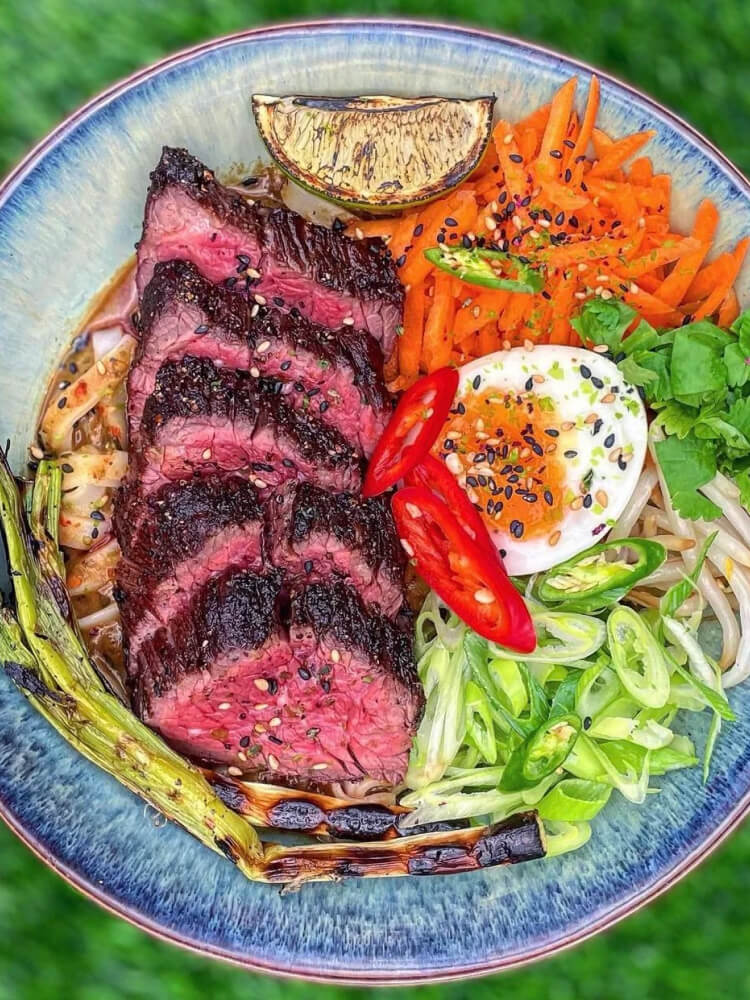 Rezept Bavette Steak Miso Ramen