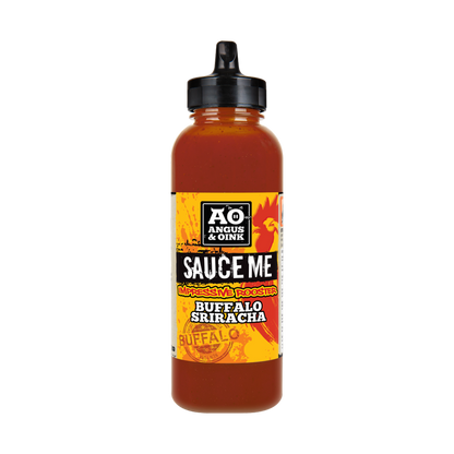 Angus & Oink Impressive Rooster Buffalo Sriracha Hot Sauce 350 ml Squeeze-Flasche