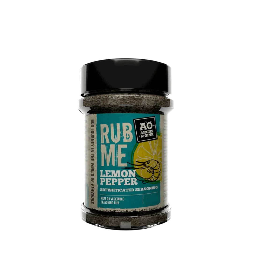 Angus & Oink Zitrone Pfeffer – Lemon-Pepper-Gewürz (235 g)