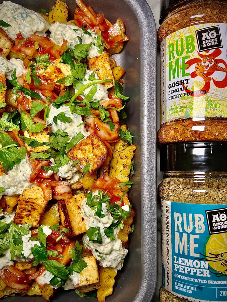 Loaded Fries mit Angus & Oink Zitrone Pfeffer