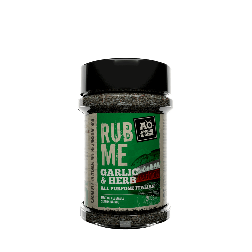 Angus & Oink Garlic and Herb Seasoning Verpackung