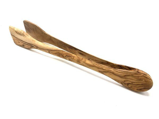 Grillzange aus Olivenholz, 36 cm Länge