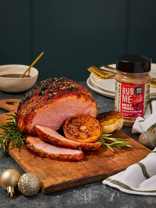 Rezept Glasur-Schinken mit Meat Tinsel