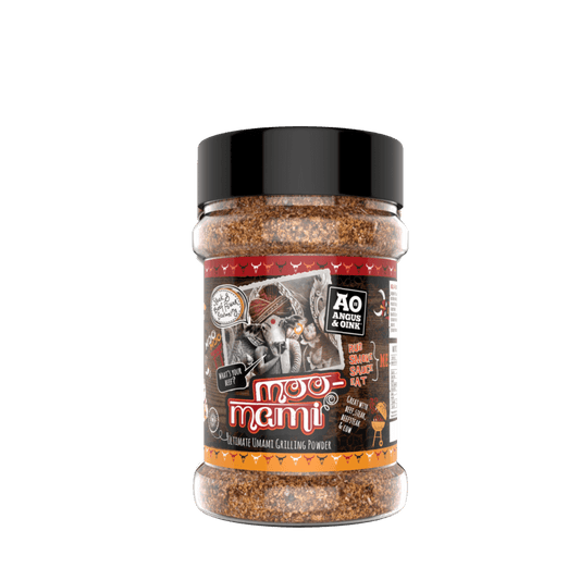Angus & Oink Moo Mami Umami-Rub 220 g Verpackung